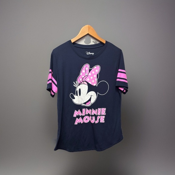 Disney Other - Disney Minnie Mouse Youth size 15/17 XL navy tshirt
